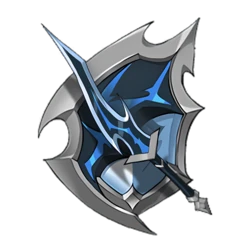 Black Flame Wings Sword and Shield Shield