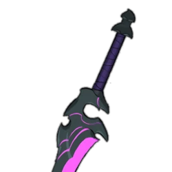 Jet-black Longsword Longsword