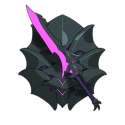 Jet-black Sword and Shield Shield