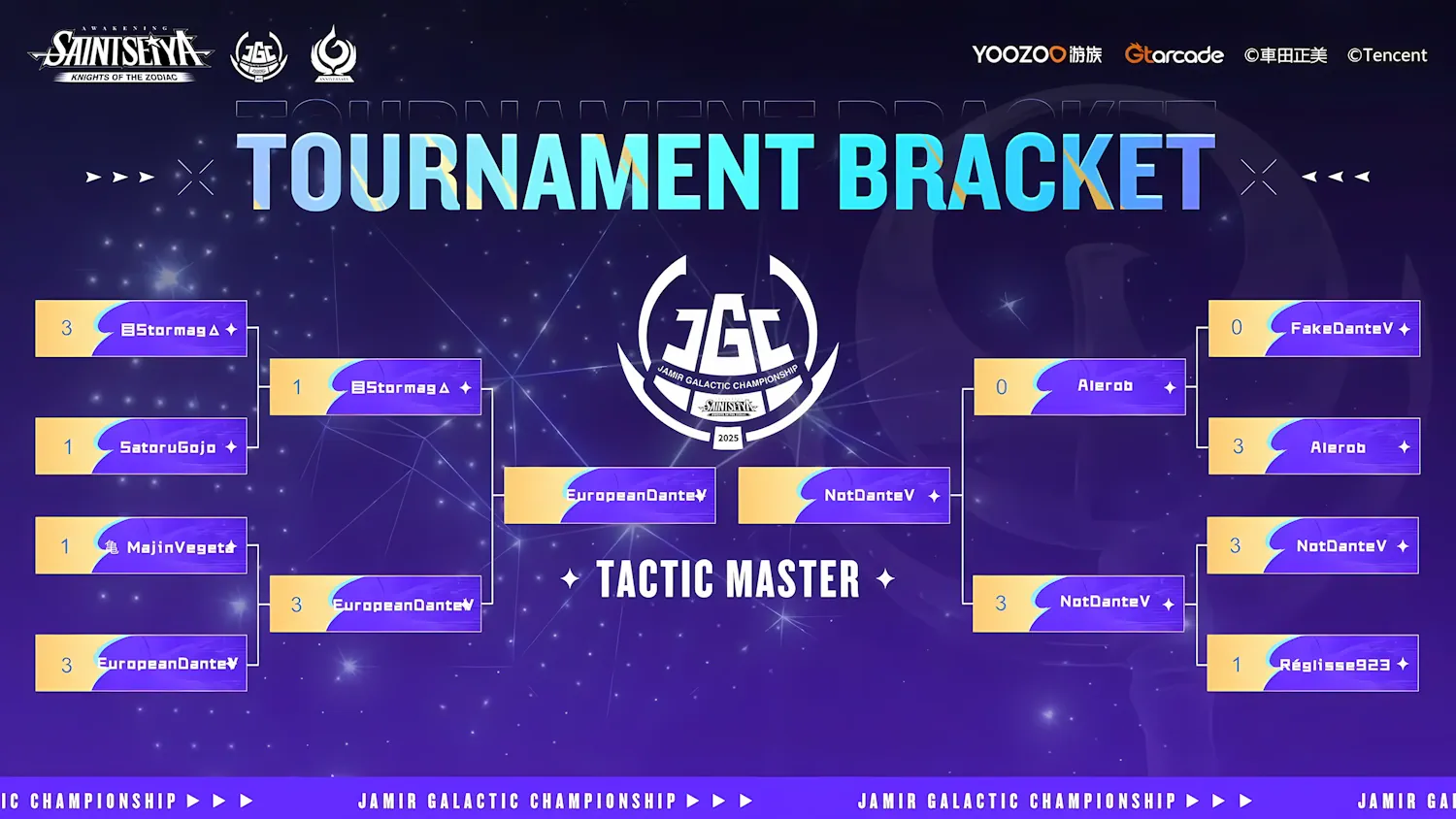 Galactic Championship 2025 - Tactical Master Bracket